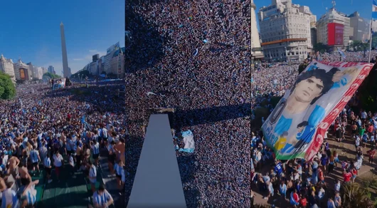 Аржентина празнува шампионската титла: Незабравимата атмосфера в Буенос Айрес (видео)