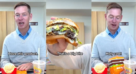 Дори McDonald's се шегува с директора си, който не смее да преглътне бургера Big Arch