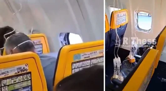 Прозорец се счупи по време на полет на Ryanair