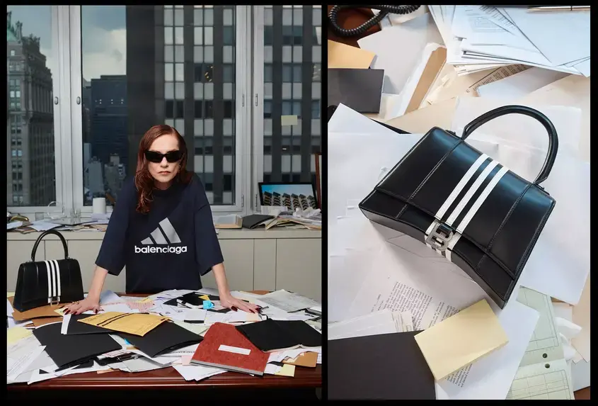 избабел юпер, adidas, balenciaga чанта