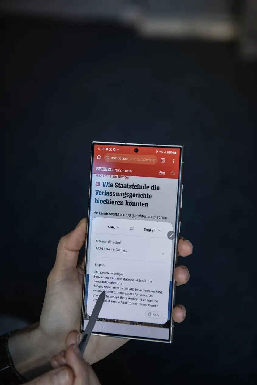 Samsung S24 Ultra Translate